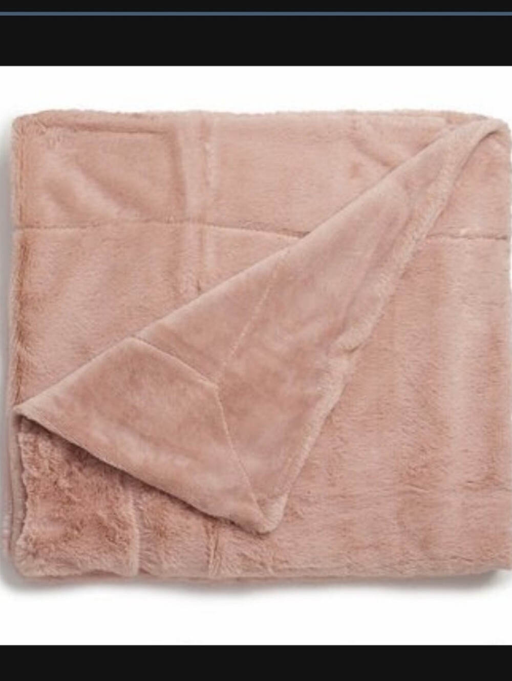 Plush Faux Fur Throw Blanket